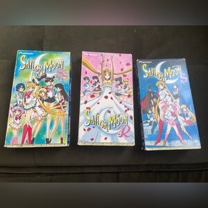 PIONEER Sailor Moon VHS Set — Pink, Blue, Green Covers